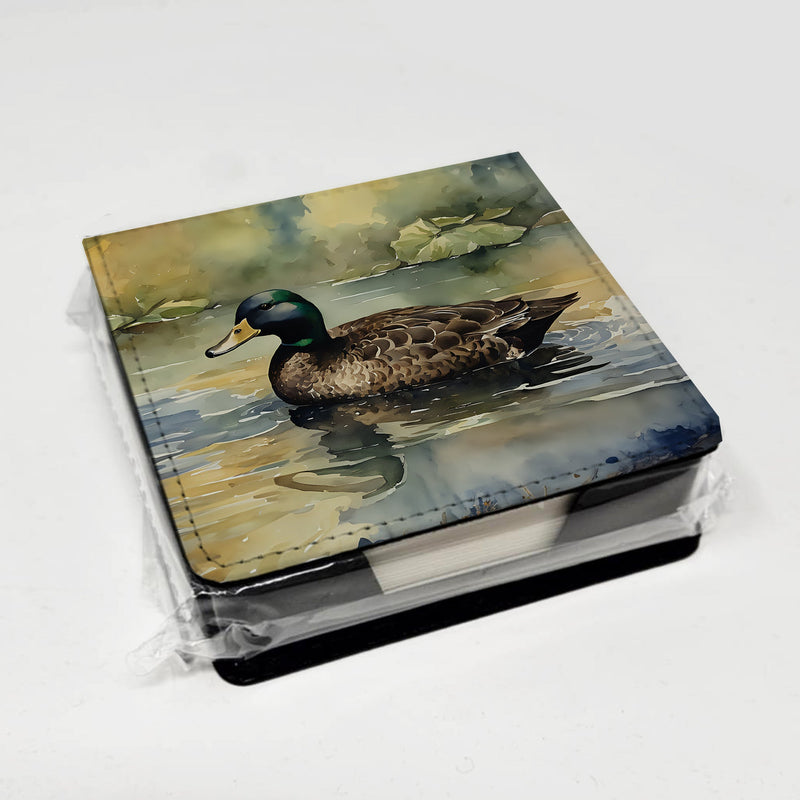 American Black Duck PU Leather Note Paper Holder