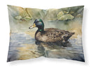 American Black Duck Standard Pillowcase – Artistic Decorative Front, White Back