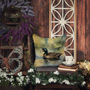American Black Duck Throw Pillow - 14x14 Decorative Pillow – Art for Your Home & Patio