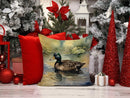 American Black Duck Throw Pillow - 14x14 Decorative Pillow – Art for Your Home & Patio