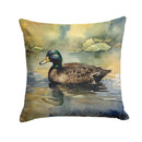 American Black Duck Throw Pillow