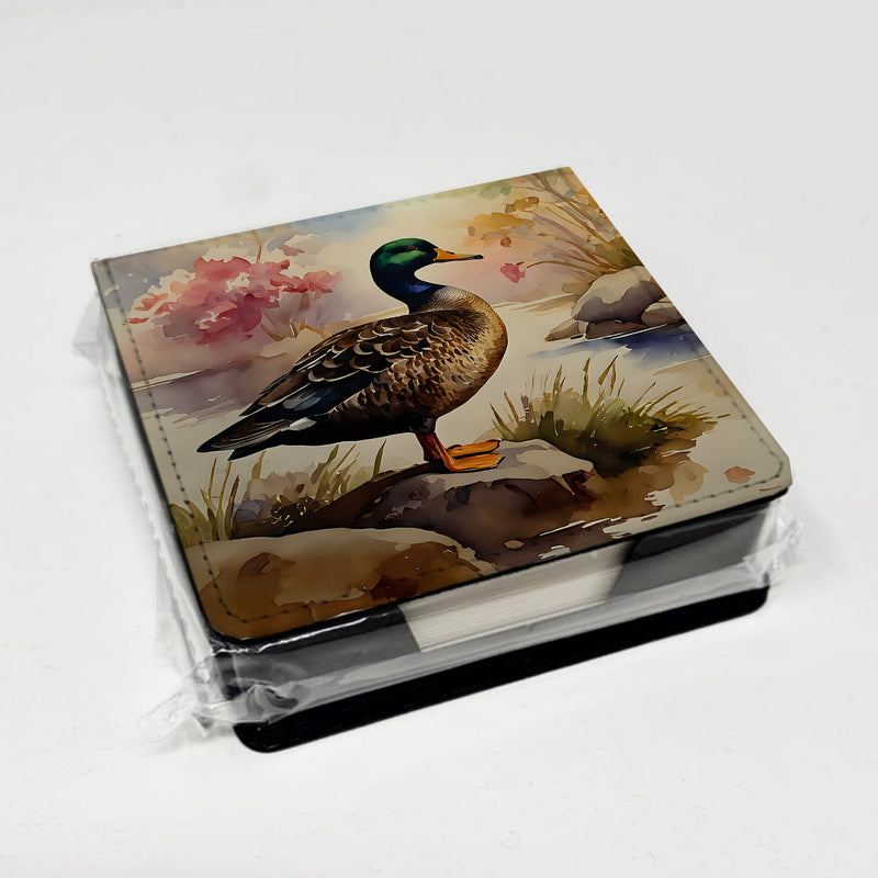 American Black Duck PU Leather Note Paper Holder