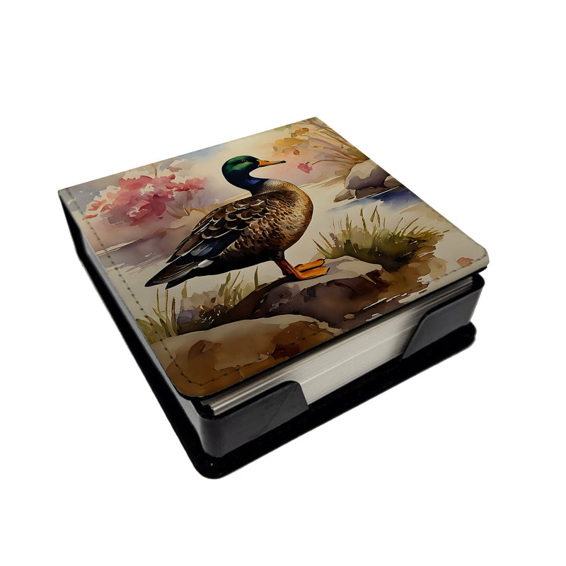 American Black Duck PU Leather Note Paper Holder