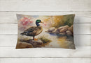American Black Duck Throw Pillow