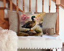 American Black Duck Throw Pillow - 14x14 Decorative Pillow – Art for Your Home & Patio