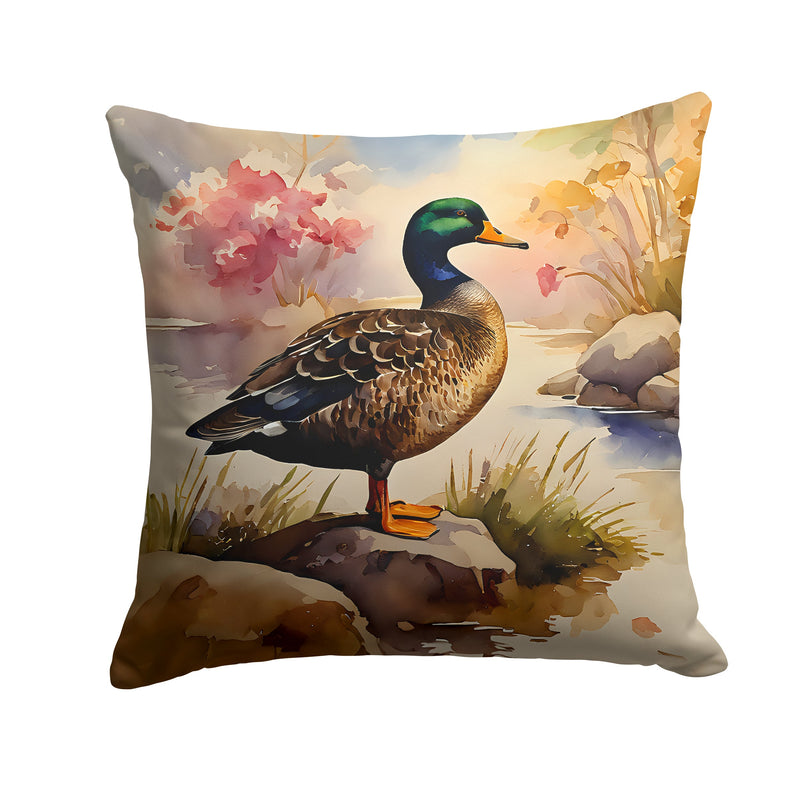 American Black Duck Throw Pillow