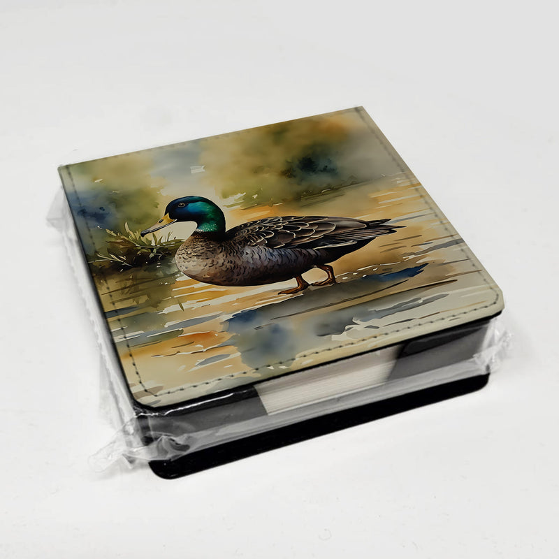 American Black Duck PU Leather Note Paper Holder
