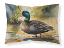 American Black Duck Standard Pillowcase – Artistic Decorative Front, White Back