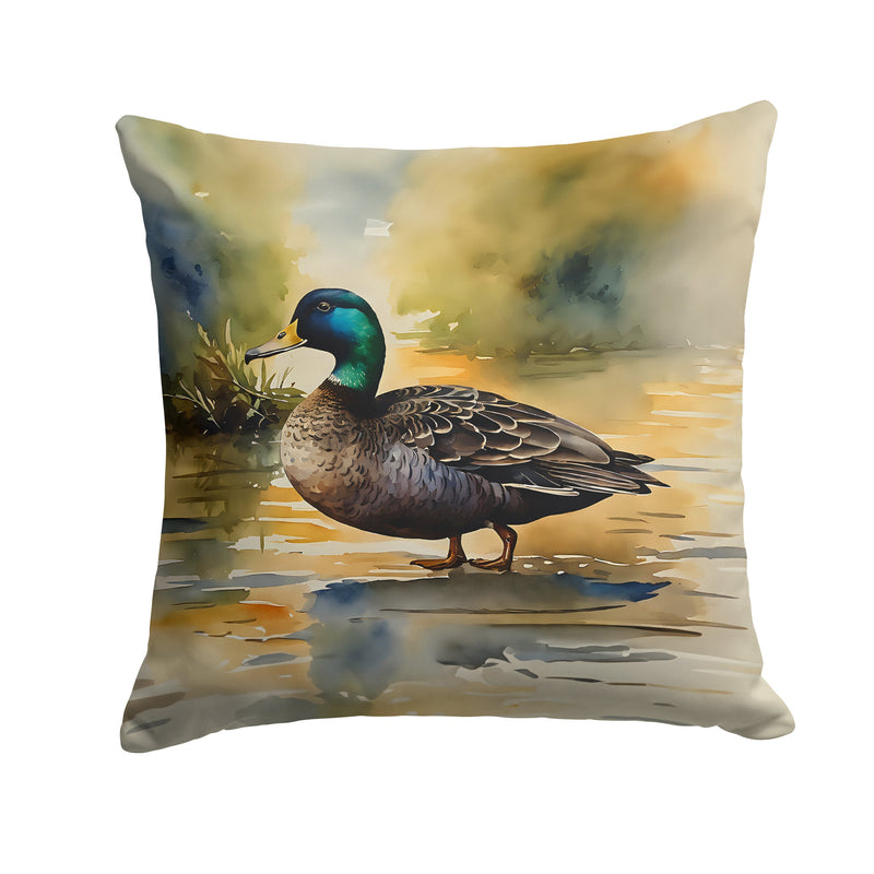 American Black Duck Throw Pillow