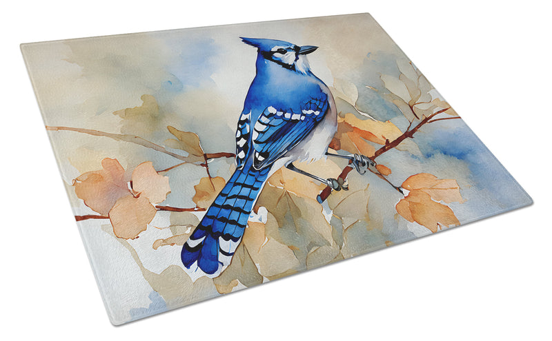 Blue Jay Glass Cutting Boards – Durable, Decorative Kitchen Art