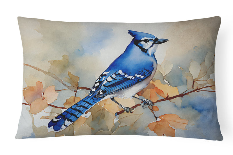 Blue Jay Throw Pillow