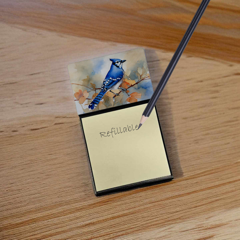 Blue Jay Sticky Note Holder- Refiilable Desk Accessory Note Pad