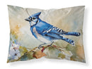 Blue Jay Standard Pillowcase – Artistic Decorative Front, White Back