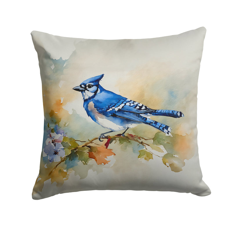 Blue Jay Throw Pillow