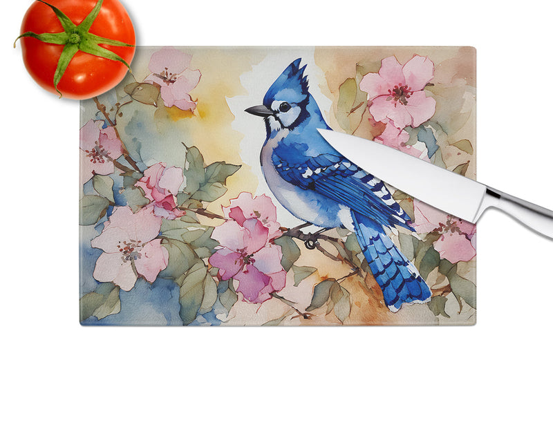 Blue Jay Glass Cutting Boards – Durable, Decorative Kitchen Art