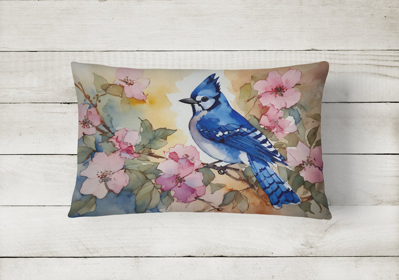 Blue Jay Throw Pillow