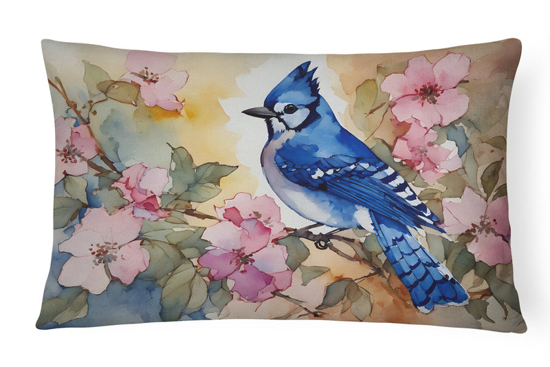 Blue Jay Throw Pillow
