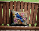 Blue Jay Throw Pillow - 14x14 Decorative Pillow – Art for Your Home & Patio