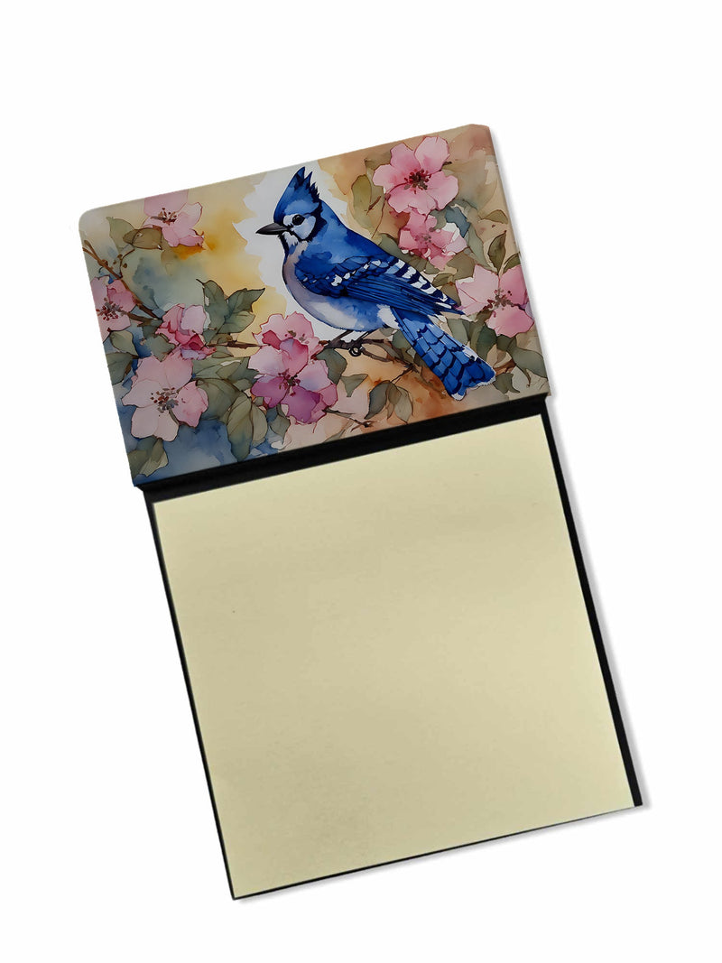 Blue Jay Sticky Note Holder- Refiilable Desk Accessory Note Pad