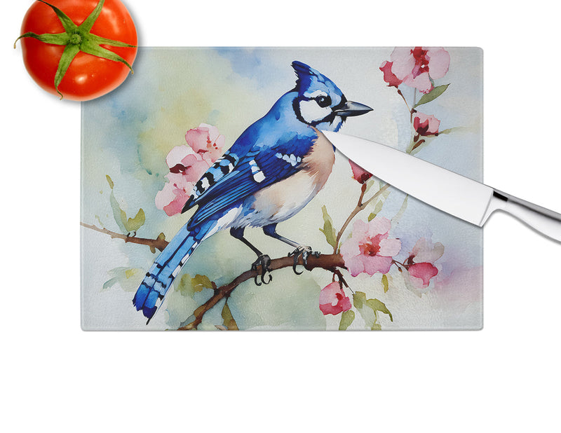 Blue Jay Glass Cutting Boards – Durable, Decorative Kitchen Art