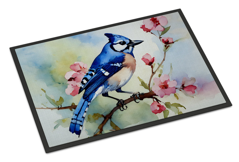 Blue Jay Doormat - 18X27 Indoor / Outdoor Rug | Made in USA