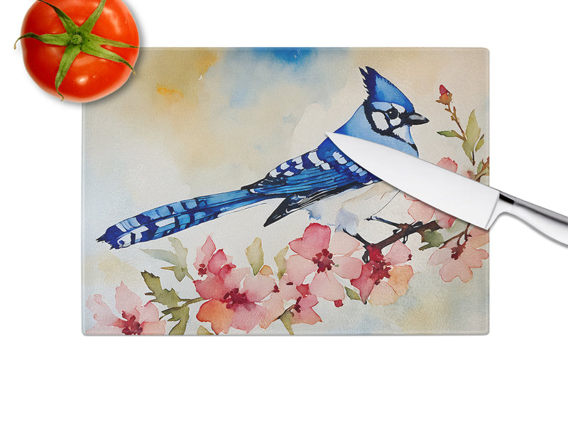Blue Jay Glass Cutting Boards – Durable, Decorative Kitchen Art