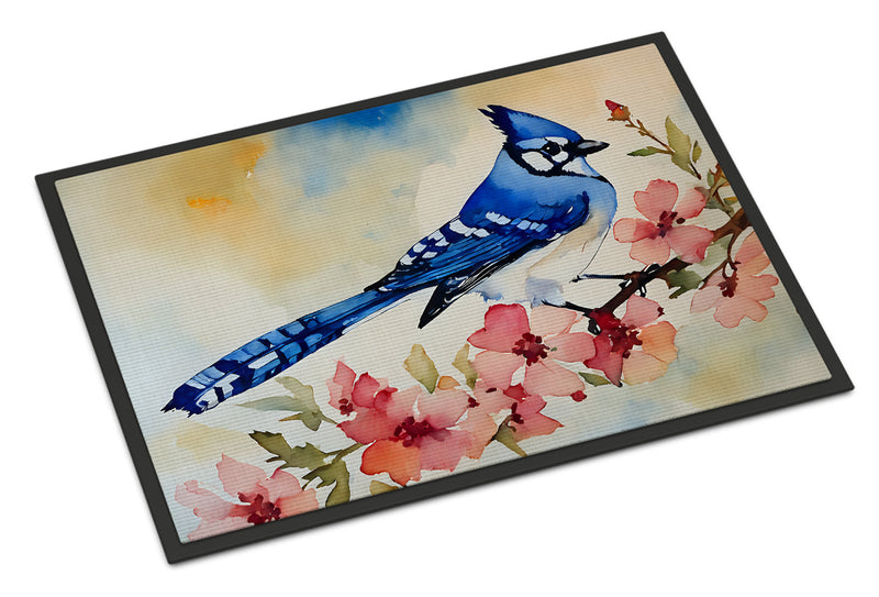 Blue Jay Doormat - 18X27 Indoor / Outdoor Rug | Made in USA