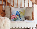 Bluebird Throw Pillow - 14x14 Decorative Pillow – Art for Your Home & Patio