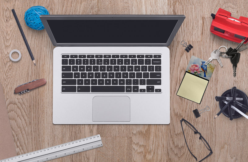 Bluebird Sticky Note Holder- Refiilable Desk Accessory Note Pad