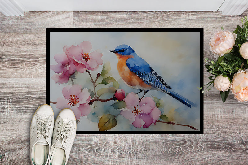Bluebird Doormat - 18X27 Indoor / Outdoor Rug | Made in USA