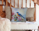 Bluebird Throw Pillow - 14x14 Decorative Pillow – Art for Your Home & Patio