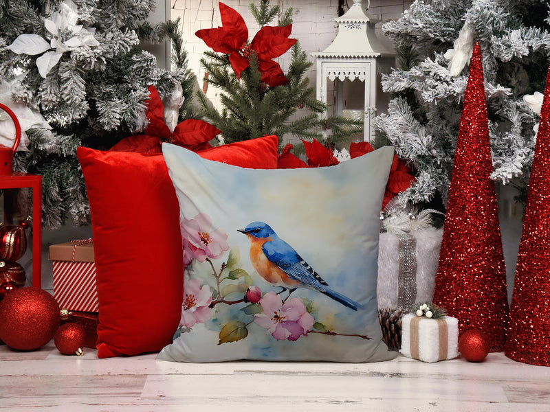 Bluebird Throw Pillow - 14x14 Decorative Pillow – Art for Your Home & Patio