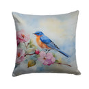 Bluebird Throw Pillow - 14x14 Decorative Pillow – Art for Your Home & Patio