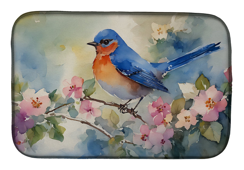 Bluebird Dish Drying Mat