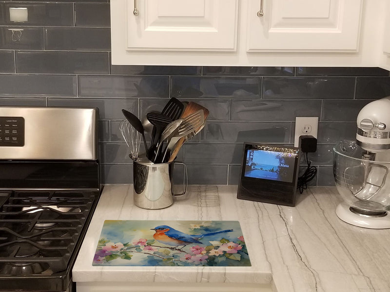 Bluebird Glass Cutting Boards – Durable, Decorative Kitchen Art
