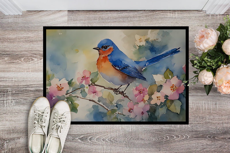 Bluebird Doormat - 18X27 Indoor / Outdoor Rug | Made in USA