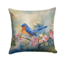 Bluebird Throw Pillow - 14x14 Decorative Pillow – Art for Your Home & Patio