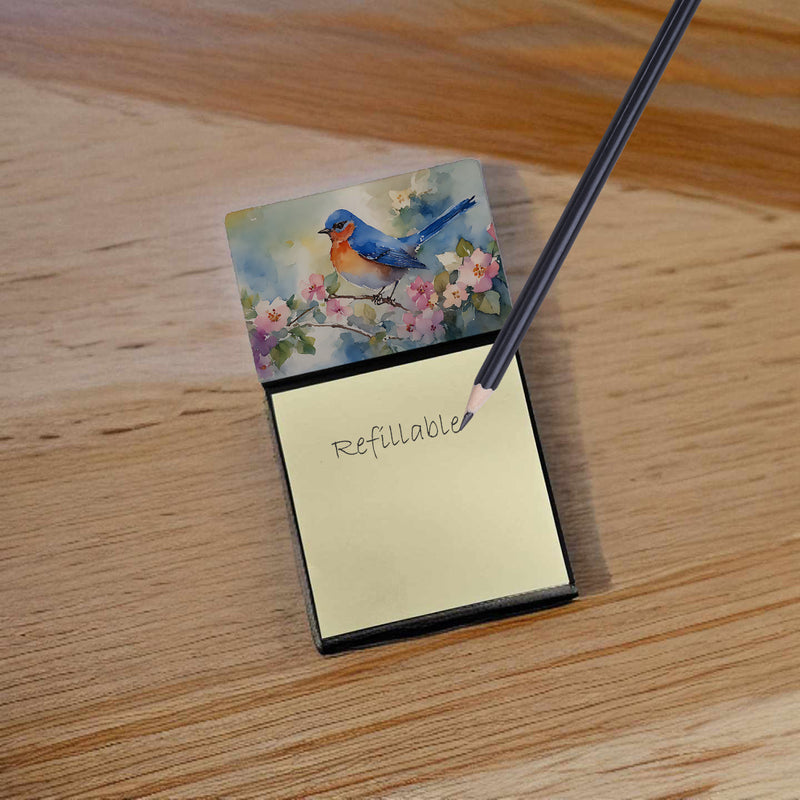 Bluebird Sticky Note Holder- Refiilable Desk Accessory Note Pad