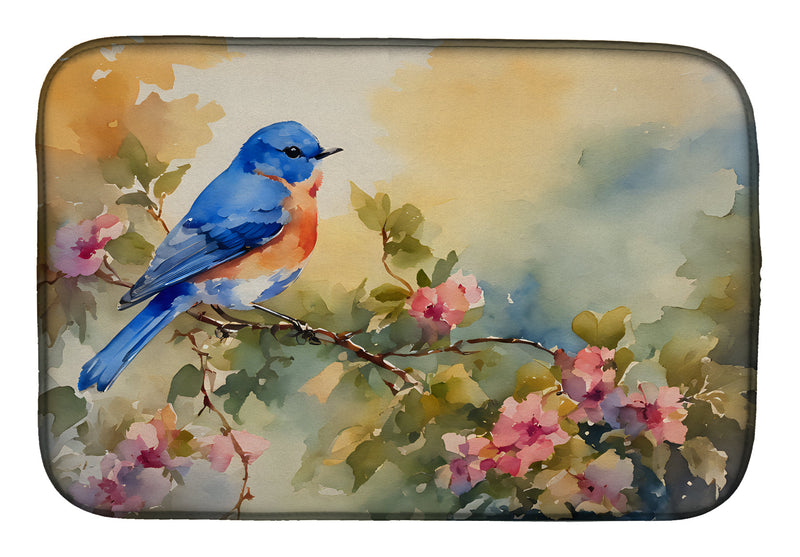 Bluebird Dish Drying Mat