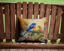 Bluebird Throw Pillow - 14x14 Decorative Pillow – Art for Your Home & Patio