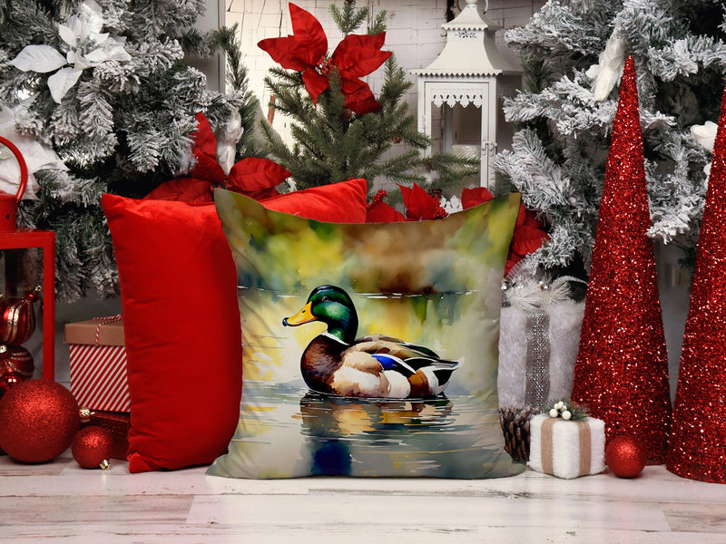 Mallard Throw Pillow - 14x14 Decorative Pillow – Art for Your Home & Patio