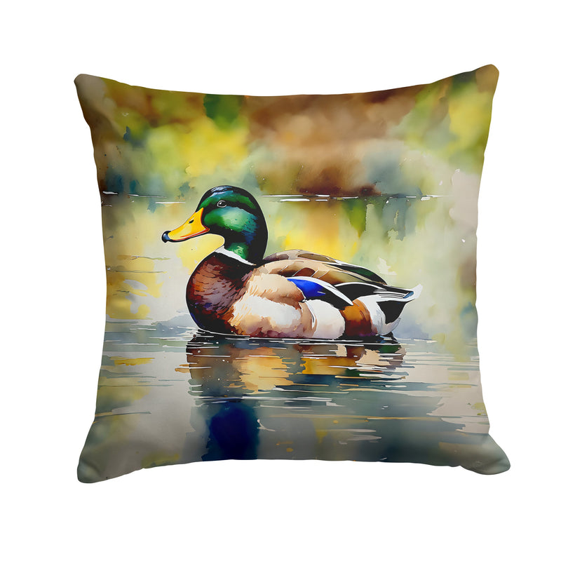 Mallard Throw Pillow - 14x14 Decorative Pillow – Art for Your Home & Patio