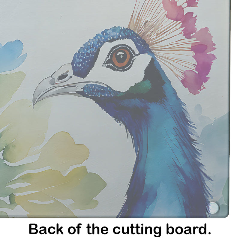 Peacock Glass Cutting Board