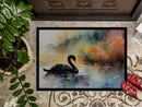 Black Swan Doormat - 18X27 Indoor / Outdoor Rug | Made in USA