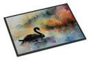 Black Swan Doormat - 18X27 Indoor / Outdoor Rug | Made in USA