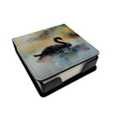 Black Swan PU Leather Note Paper Holder