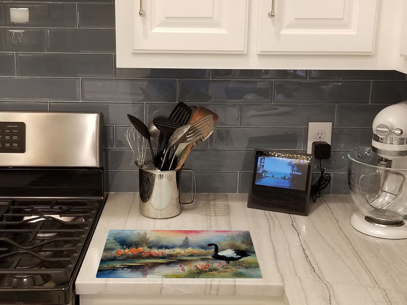 Black Swan Glass Cutting Boards – Durable, Decorative Kitchen Art