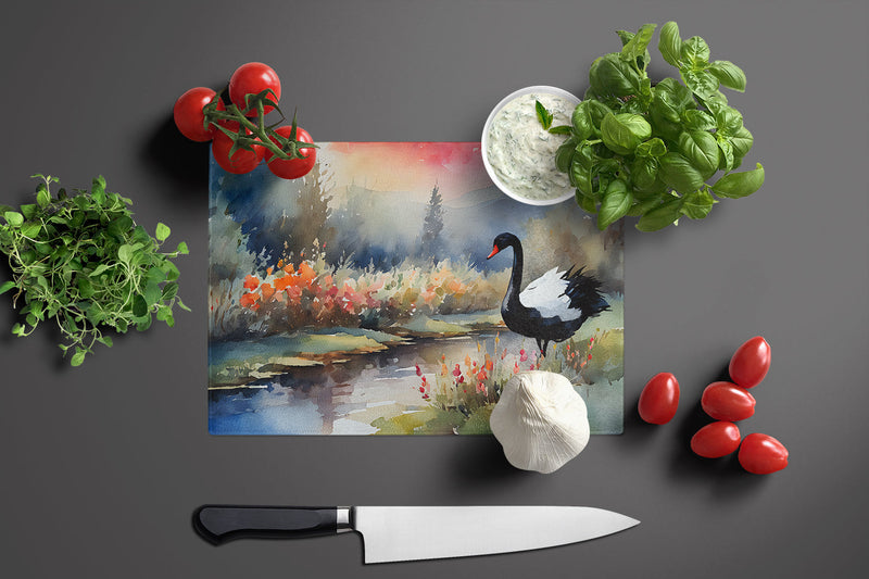Black Swan Glass Cutting Boards – Durable, Decorative Kitchen Art