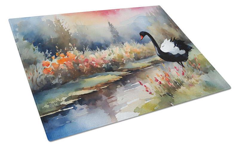 Black Swan Glass Cutting Boards – Durable, Decorative Kitchen Art