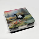 Black Swan PU Leather Note Paper Holder